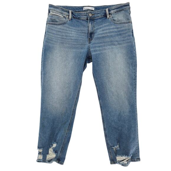 Kancan Denim - Kancan Slim Straight High Waist Jeans Blue 31